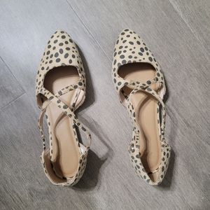Gap Beige Suede Flats